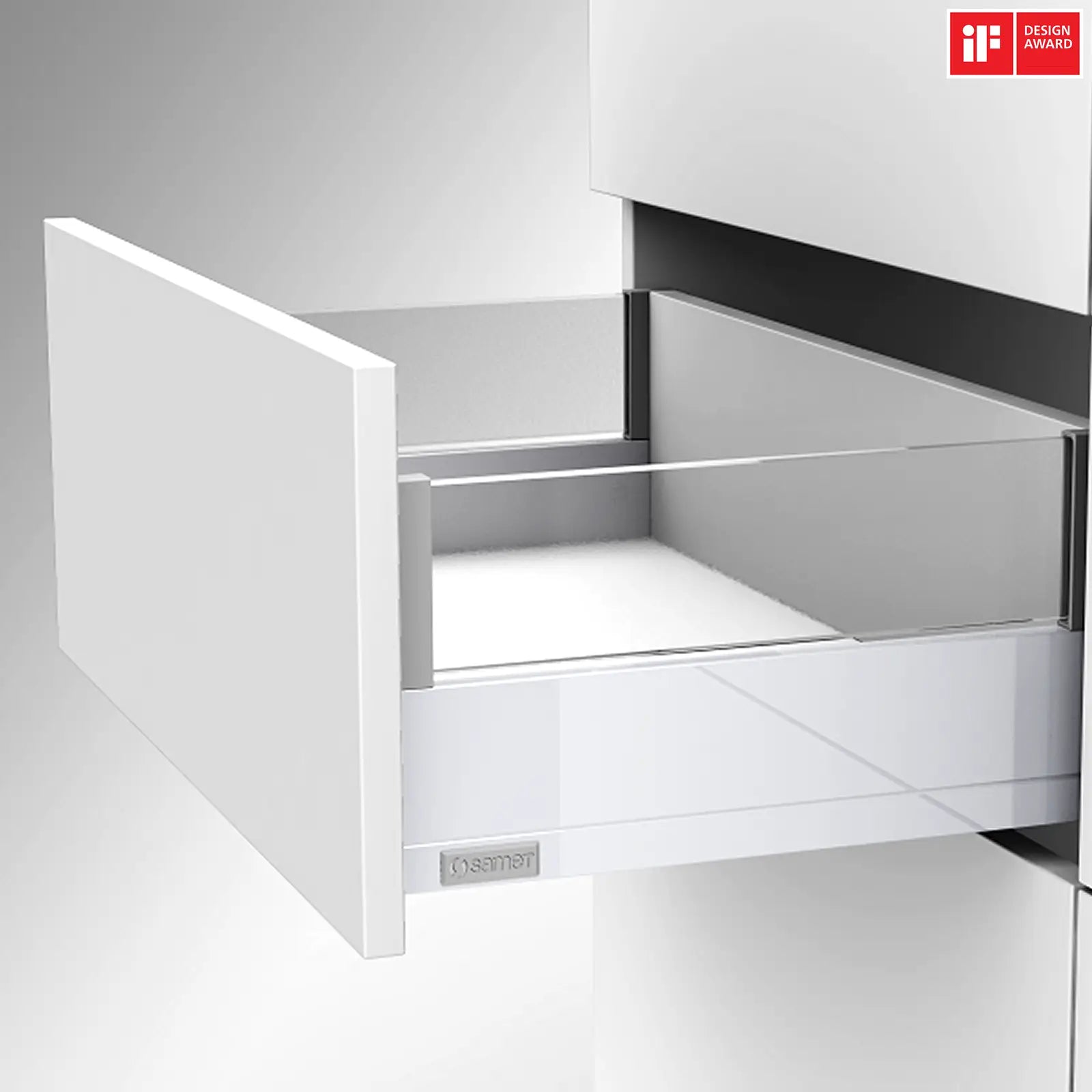 SAMET Push to Open Kitchen Drawer Box Gallery Rail Soft Close SAMET Push to Open Kitchen Drawer Box Gallery Rail Soft Close